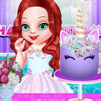 Baby Ariel's Unicorn Birthday Party
