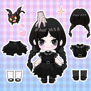 Chibi Anime Princess Doll