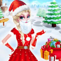 Christmas Elsa As Santa