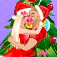Christmas Princess Kissing