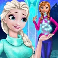 Disney Princess Playing Snowballs