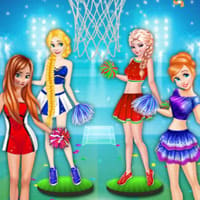 Princesses Basketball Team Cheerleader