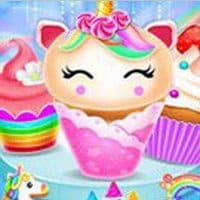 Unicorn Mermaid Cupcake Cooking Design