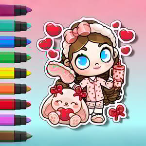 Coloring Book: Avatar World Rose Pajamas