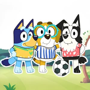 Coloring Book: Bluey World Cup