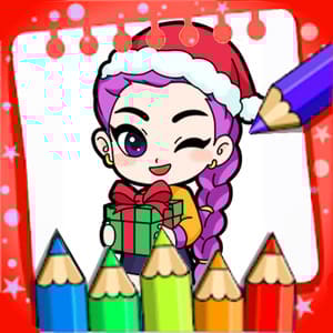 Coloring Book: Christmas Kpop Demon Hunters