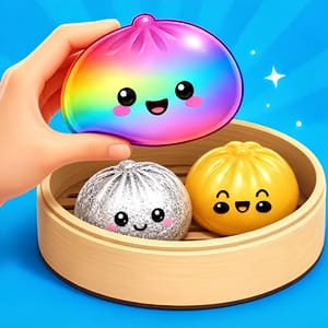 Dumpling Glitter Slime