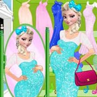 Elsa Pregnant Dress Up