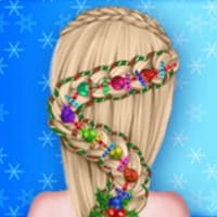 Frozen Sister Christmas Hairstyle Design
