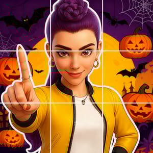 Jigsaw Puzzle: Kpop Star Girls' Halloween