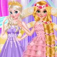 Long Hair Princess Prom