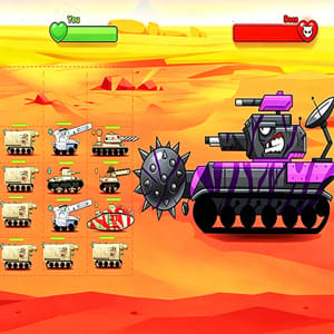 Merge Tank City Battle