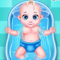 Mommy Elsa Baby Caring