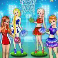Princesses Basketball Team Cheerleader
