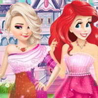 Princesses Different Shoulder Dress
