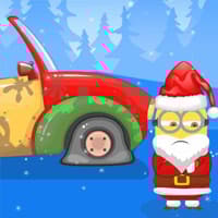 Santa Minion Christmas Car
