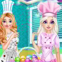Sisters Happy Easter Delicious Food