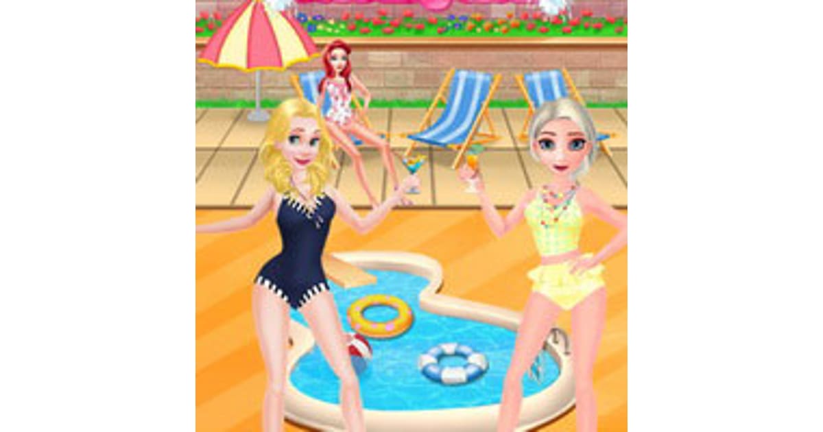 Disney Princesses Pool Party Clean - Play Now For Free