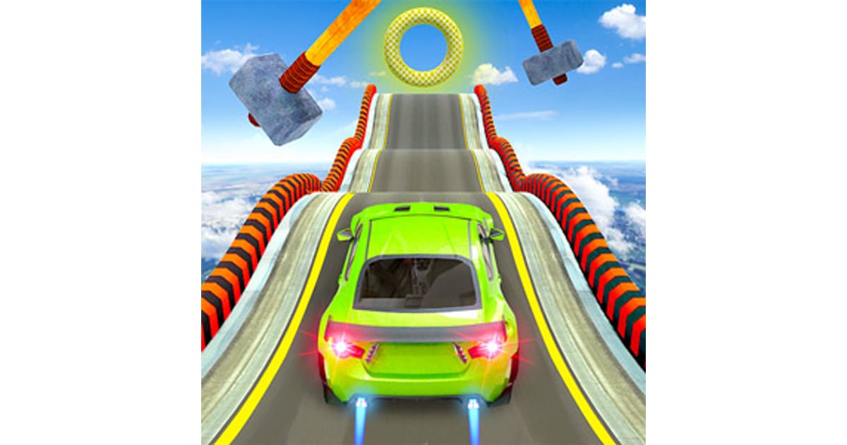 mega ramp car stunts