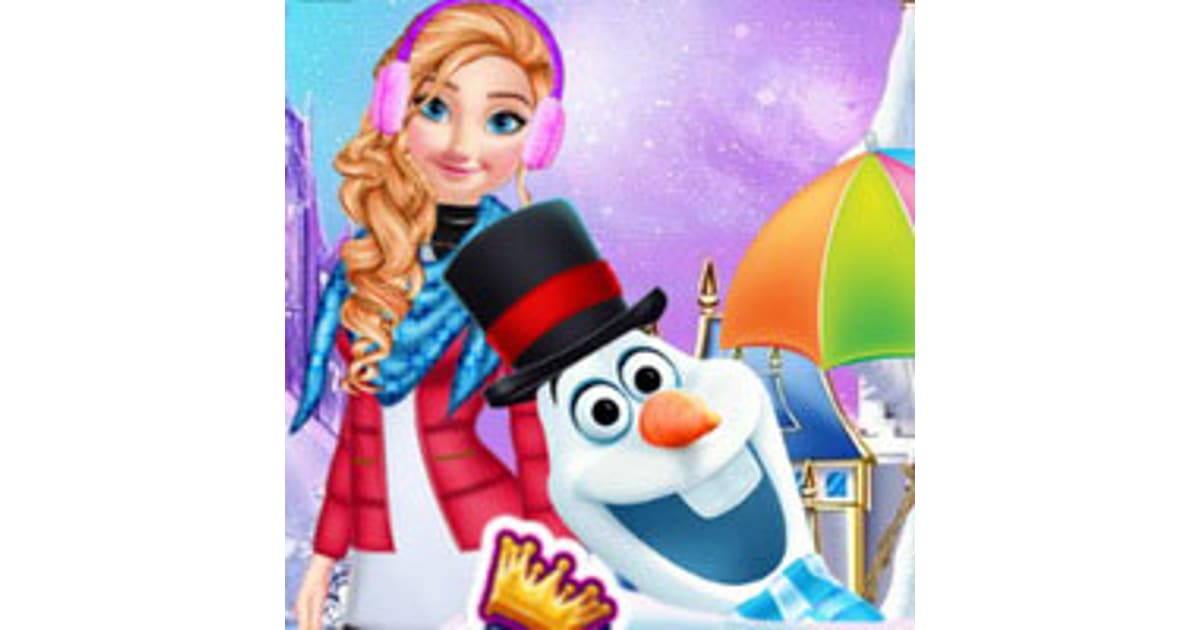 Princesses And Olaf's Winter Style - Play Now For Free