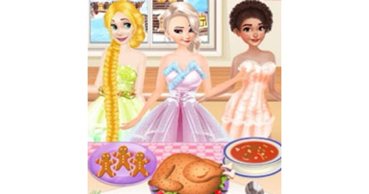 Princesses Cooking Christmas Dinner - Play Now For Free