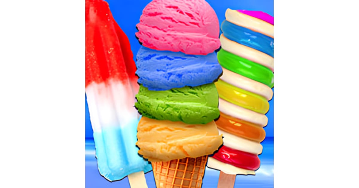 Rainbow Ice Cream And Popsicles Play On