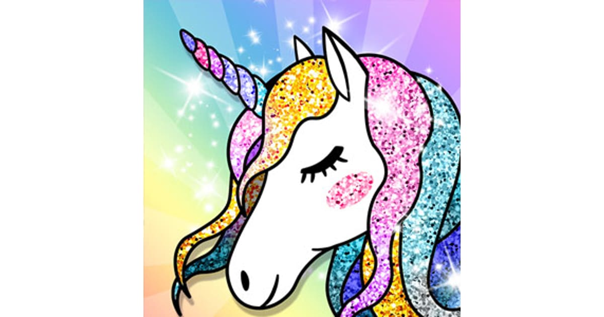 Unicorn Coloring Book Glitter - Play Now For Free