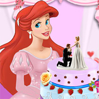 Ariel Cooking Wedding Cake