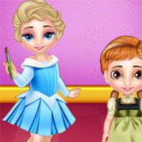 Baby Elsa And Anna Playtime