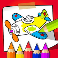 Coloring Book: Cute Plane