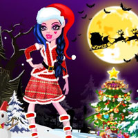 Draculaura Christmas Dress Up