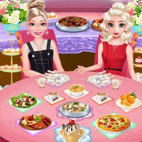 Barbie és Elsa étteremben