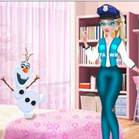 Elsa rendőrruhás öltöztetős