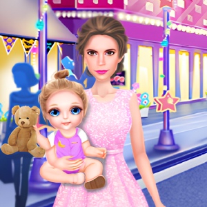 Fashion Mom Lovely Girl