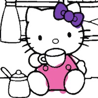 Hello Kitty színező